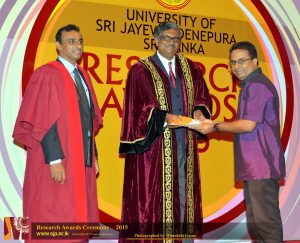 Annual research awards ceremony, University of Sri Jayewardenepura (2015)